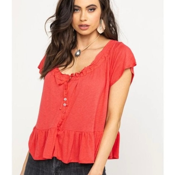 Free People Charlie peplum Blouse - Picture 7 of 9